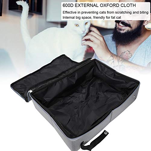 Vaso sanitário para gatos com tampa dobrável para gatos, caixa para gatos à prova d'água Fácil limp