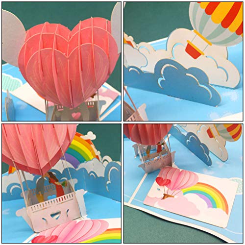 CLISPEED 3D Cartãde Saudaçãde Dia Ds Namrads Cartãde MensaRmânticPp-Up Amr CraçãBênçãpara CasamentCh