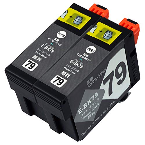 Amazon.co.jp: EPSON(エプソン) 互換インク ICBK79 ×2 【 フォト