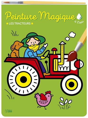 Peinture magique à l'eau - Les tracteurs