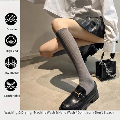 Chaussettes esthétiques décontractées blanches à texture plissée fine et confortable