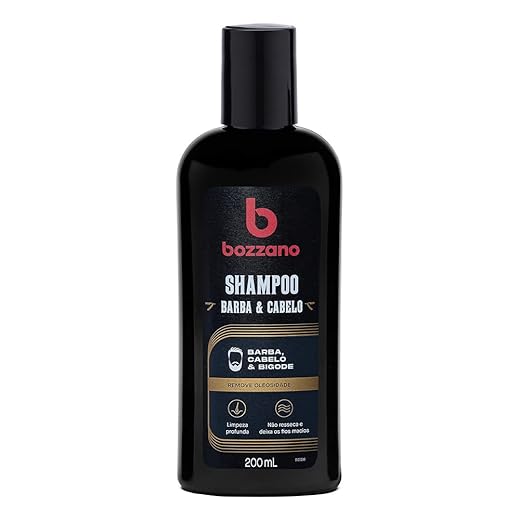 Bozzano Shampoo Para Barba Cabelo E Bigode 200Ml