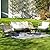 Grand patio 5-Piece Boho Outdoor Furniture Set, Wicker Sofa Set with Beige Thick Cushions and 2 Coffee Tables, Conversation Set for Backyard,Balcony,Poolside
