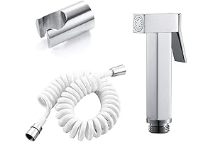 ToiletSprayer High-Pressure Shower Sprayer Head for Diapers, Pets, and More (Brass/Square)
