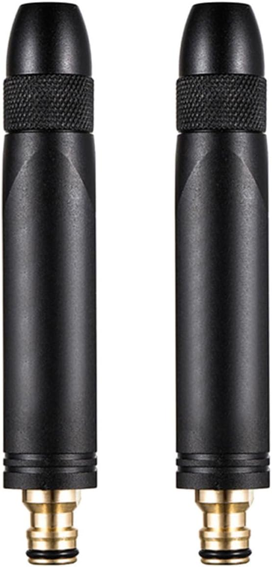 2pcs Car Washing Hose Nozzle Metal Black for Window Cleaning Portable
