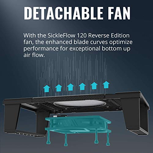 Image of Cooler Master NotePal Connect Stand Network Devices Cooling Solution, Metal Mesh, SickleFlow 120 Reverse Edition Fan, and USB Connectivity