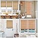 LazBlinds No Tools No Drill Bamboo Roller Shades, Cordless Bamboo Blinds, Light Filtering Roll Up Blinds for Windows, French Door, Porch or Patio, 12'' W x 40'' H, Ceylon Light Russet