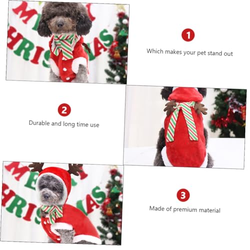 Disfraz Navideño para Perro Talla L con Bufanda miniatura 6