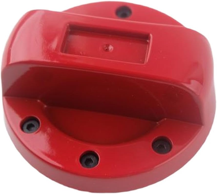 ABS decorative fuel tank cap for vehicles, compatibility with many models, ideal for automotive customization and replacement (Red)