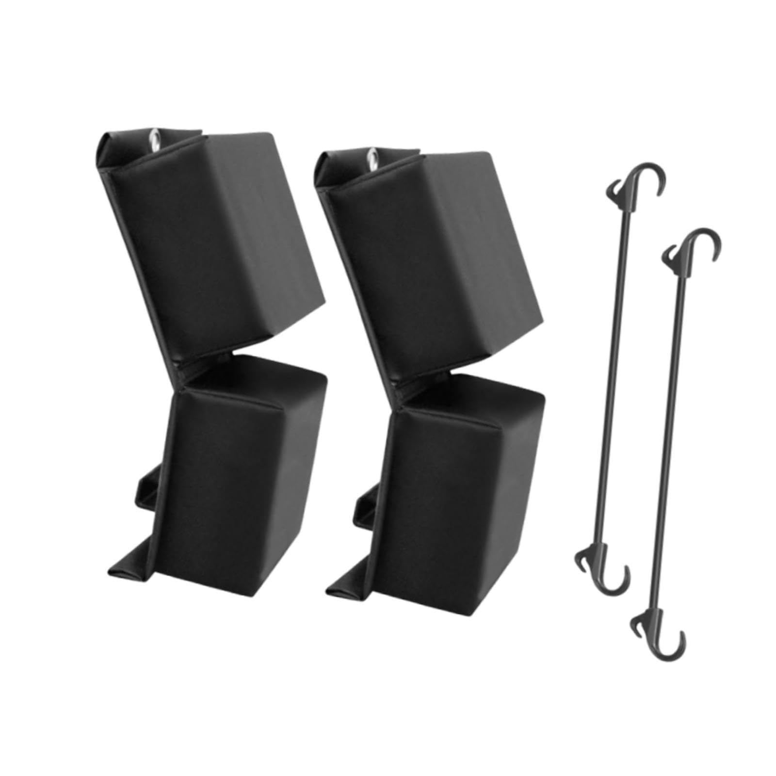 Amagogo Lot de 2 Pare-battages de Bateau, Protection Professionnelle pour l'amarrage, Pratique, sûr, Haute Performance, Robuste, Noir