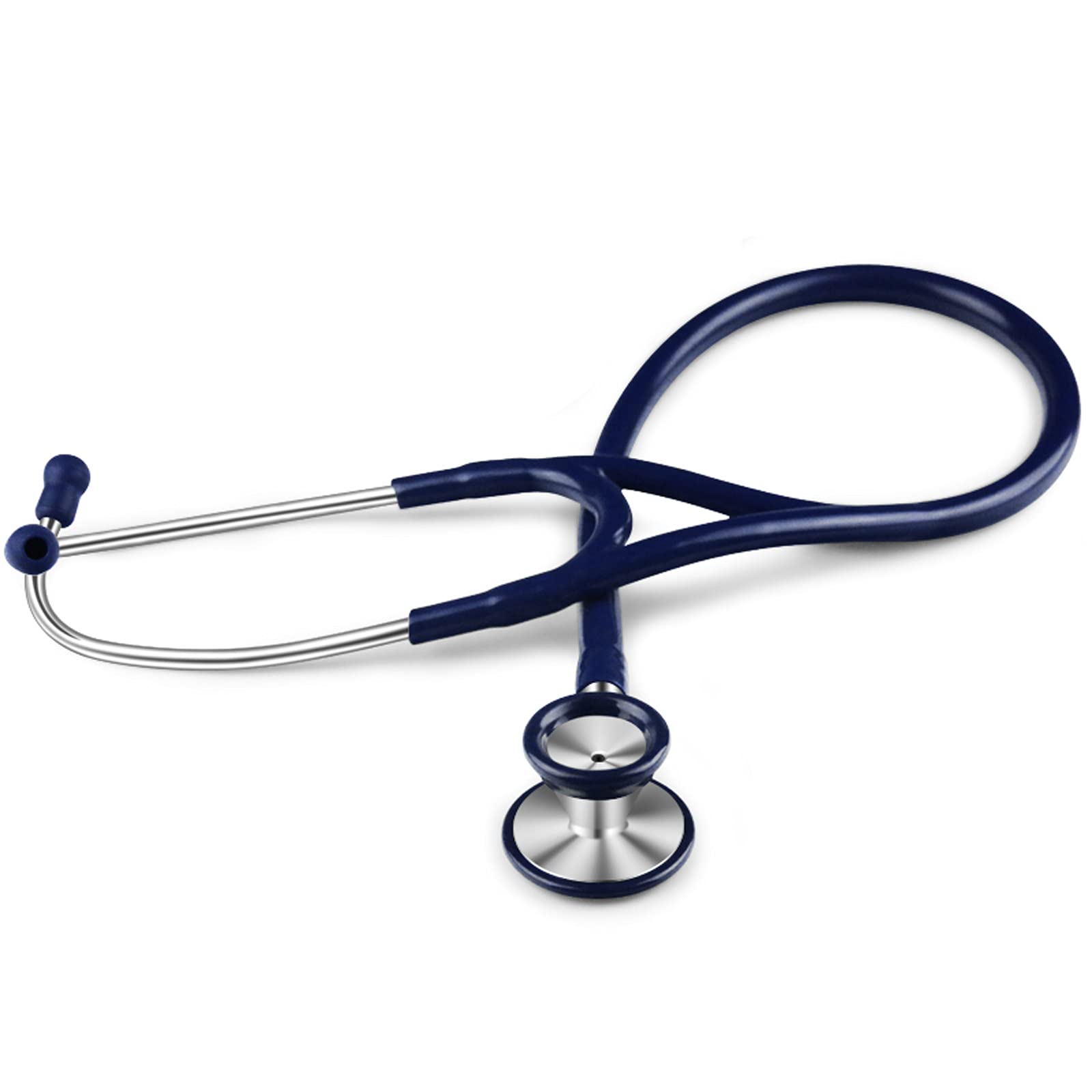 hongrenamz Stetoscopio a Doppia Testa Classic Leggero Multifunzionale per l'assistenza Sanitaria domiciliare Medica pediatrica Blue-30K