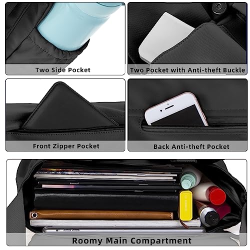 Travel Messenger Bag for Women Men: Durable Canvas Crossbody Handbag with Adjustable Strap Lightweight Laptop Purse4