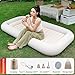LANGWEI Beige,Inflatable Bed, Self Inflating Mattress Bed, Blow Up Mattress with Built-in Pump, Inflatable Couch with Carry Bag for Camping Guests Hiking
