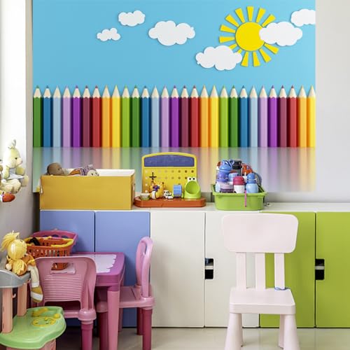 Fondo Vinilo 5x3 ft Decoración Infantil Azul miniatura 3
