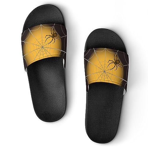 Lurnise Pantoufles Pour Femmes Araignée Sandales De Douche Pantoufles De Salle De Bain Pour Hommes