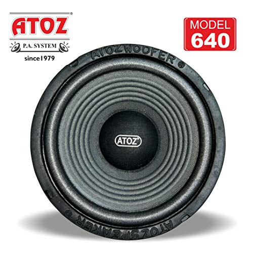 Image of ATOZ 6 inch 40W Woofer (Pack of 2pcs), Home Theater woofer for Crisp Sound and Punchy Bass