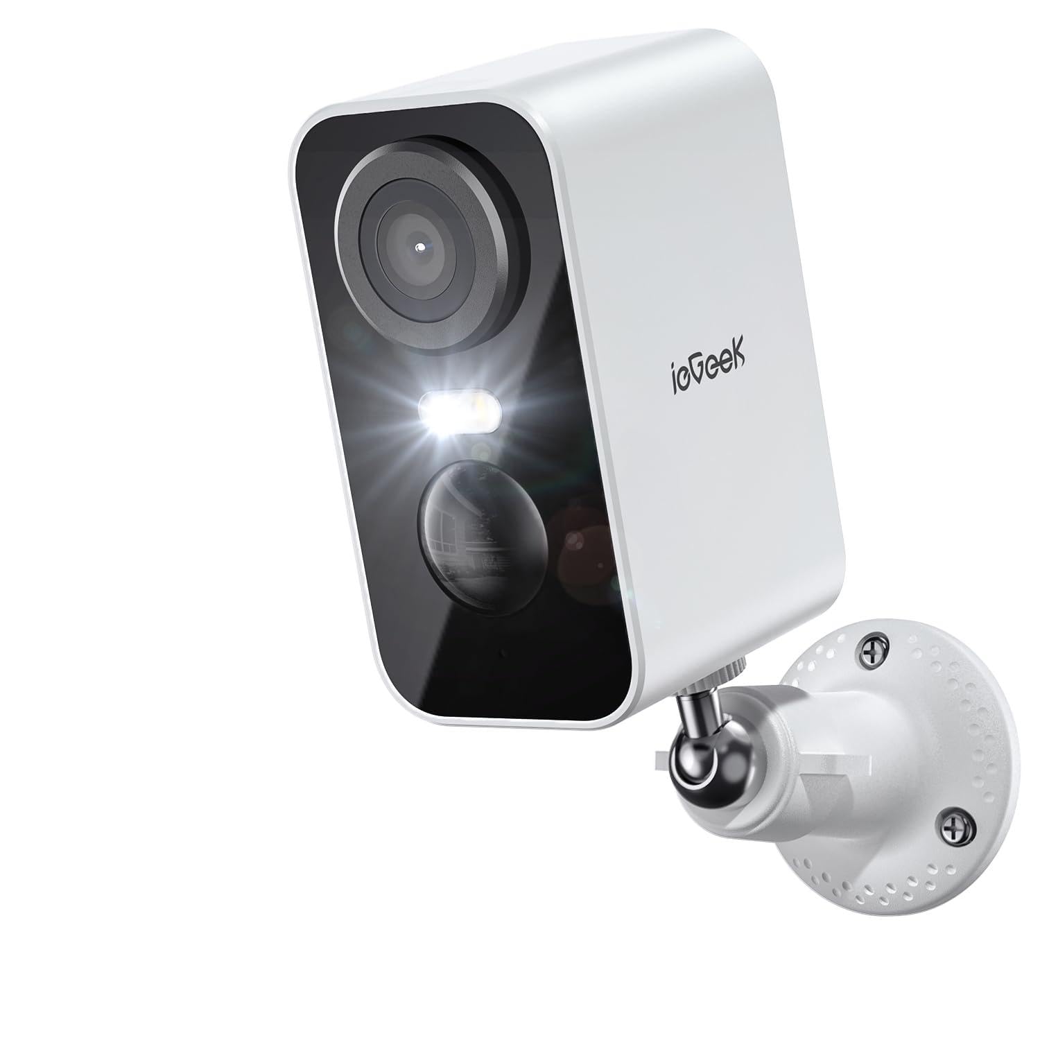 ieGeek Cámara de vigilancia 2K con batería exterior, cámara de vigilancia exterior, WiFi, detección de movimiento PIR, visión nocturna colorida, audio de 2 vías Global Recycled Standard Global Recycled Standard Global Recycled Standard