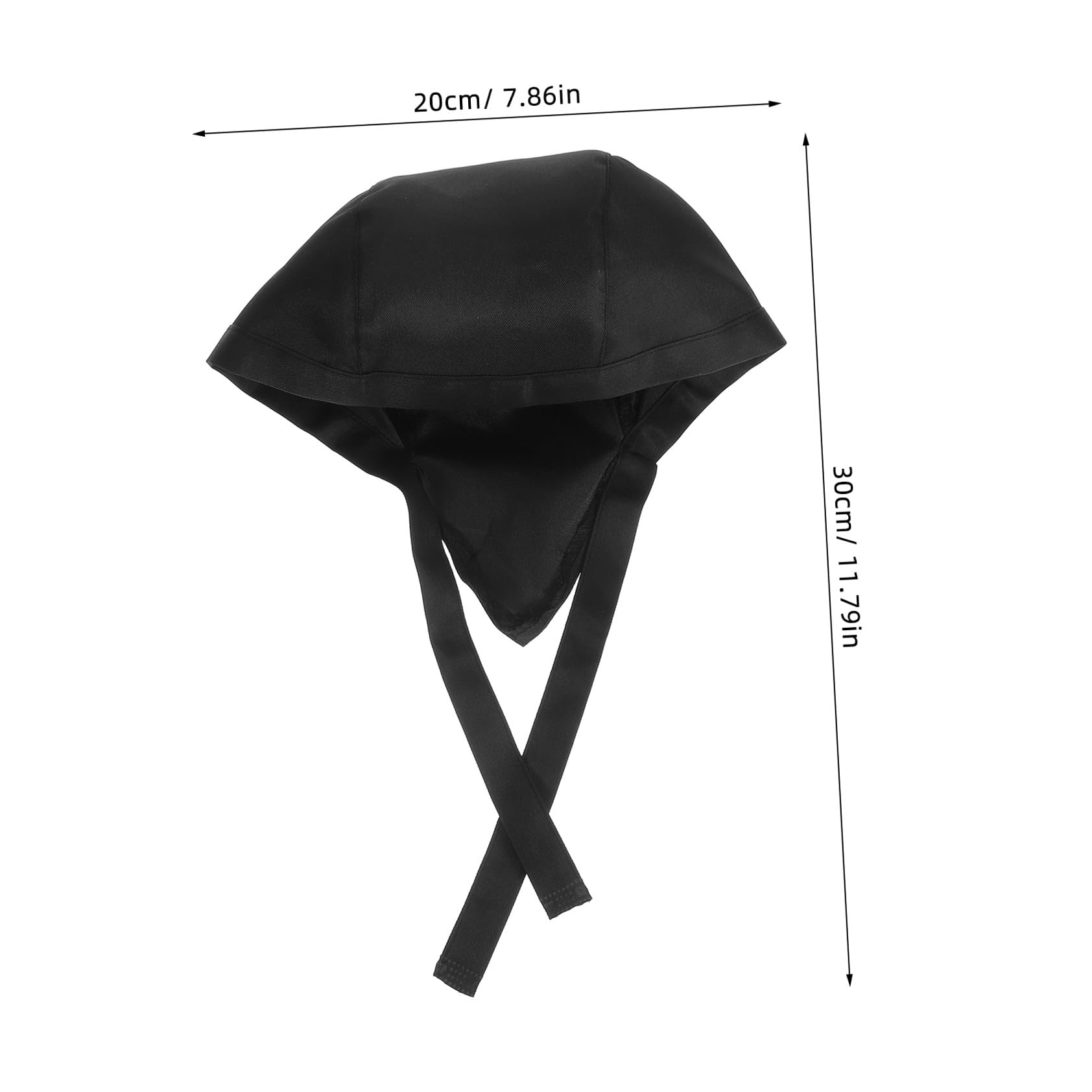 GALPADA 3 Gorros de Chef Negros Tela Cómoda y Transpirable Diseño Simple y Ajustable para Cocina y Trabajo para Hombres y Chefs en Vida Diaria