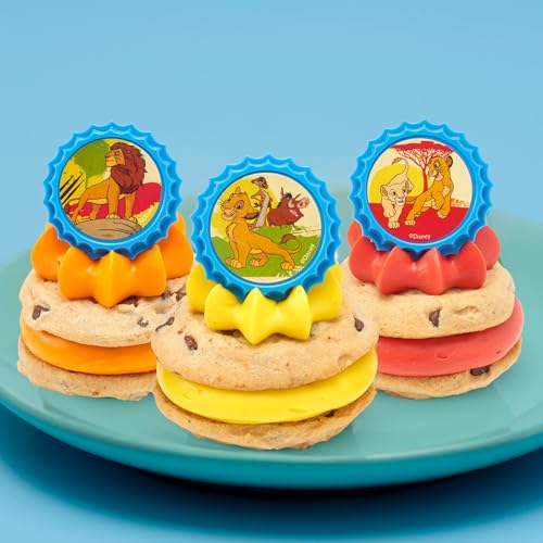 Anneaux de cupcakes Le Roi Lion résistant et alimentaire pour décorer facilement vos desserts
