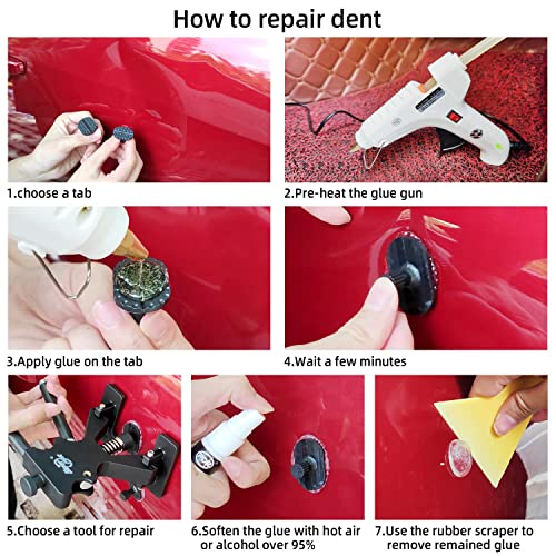 Super Pdr DRK-0205 93Pcs Paintless Dent Repair Kit, Car Dent Removal Tools thumb #7
