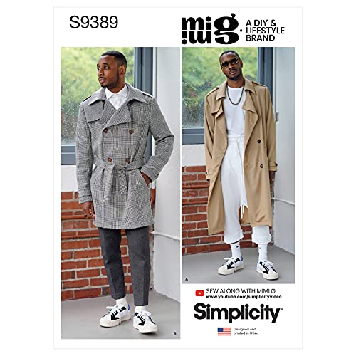 Patron de couture Simplicity S9389 trench homme élégant pour la ville et les sorties - 2