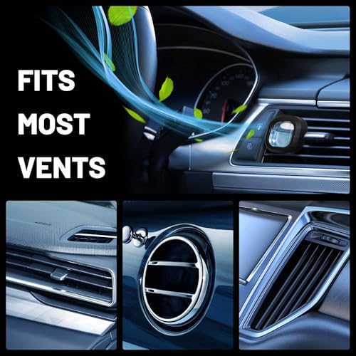 Image of STRN Car Air Freshener, 12 Refills + 3 Square Vent Clips, 5 New Car & 5 Sea Breeze & 5 Lavender Scents, Long Lasting Air Fresheners Car Accessories Fragrance, Each Up to 20-30 Days