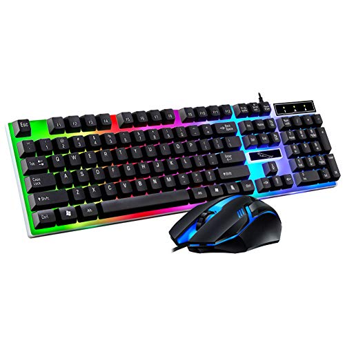 La tastiera da gioco retroilluminata a LED ha un design dei tasti multimediali facile da usare e una forma accattivante che sarà gradevole sulla scrivania del tuo computer.