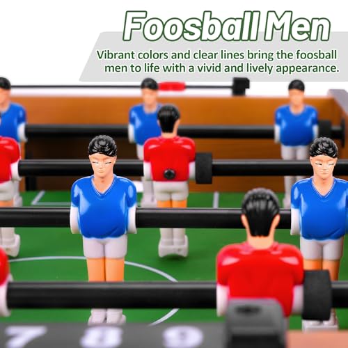 WIN.MAX Mini Tischfussball, Tragbarer Leichter Tischfußball, Kickertisch/Tischkicker für Kinder...