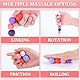 Muyohix 8 Stück Fidget Toys Magnetische, Anti-Stress Spielzeug mit Silikonhülle, Magnetische Sensorik Spielzeug, Magnetkugeln Stressball, Anti Stress Ball für Erwachsene und Kinder (Rosa-Lila)