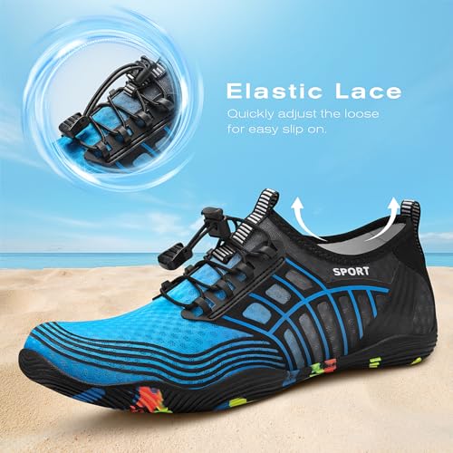 Tanamo Water Shoes for Women Men Quick Dry Swim Beach Barefoot River Aqua Shoes for Hiking Boating Camping Grounding Surfing2