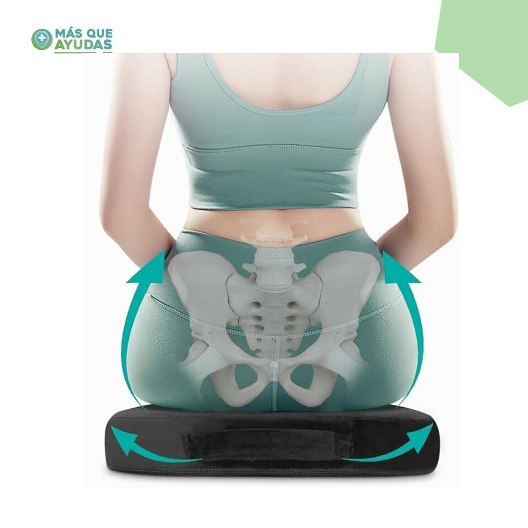 Cojín Antiescaras de Gel para Sedestación Prolongada, Alivio de Presión, Antiúlceras por Presión, Cojín Postural para Sillas de Ruedas, Oficina, Coche y Hogar