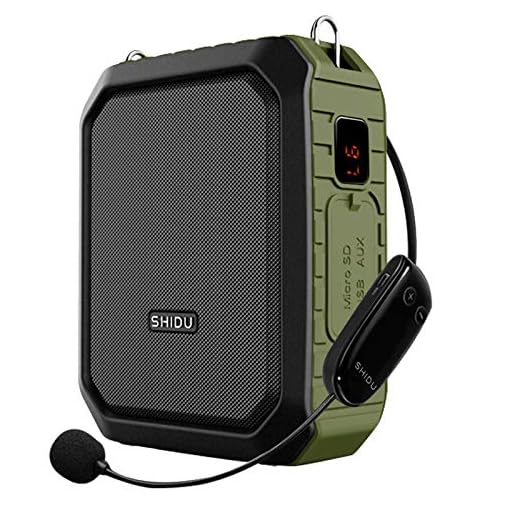 Wireless Voice Amplifier with Headset Mic 18W Voice Loudspeaker Portable Bluetooth Speaker Waterproof IPX5 Power Bank for Outdoor Activities, Shower, Teachers, Presenter, Salesman etc