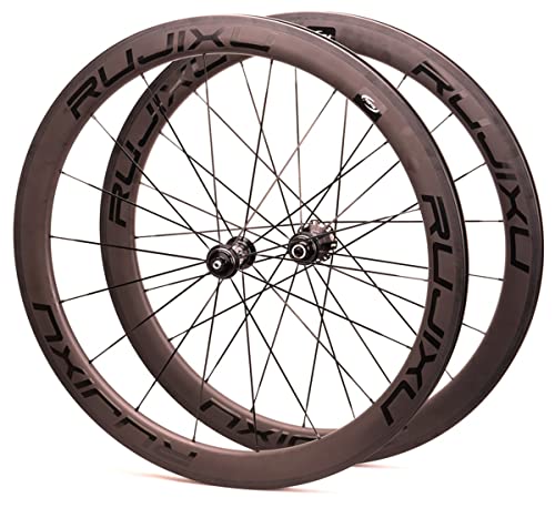 Juego de ruedas de carbono ultraligeras de 700c para bicicleta de carretera, llanta de freno en V de liberación rápida de 38/50 mm, buje de 24 orificios para cassette de 7/8/9/10/11 velocidades, peso