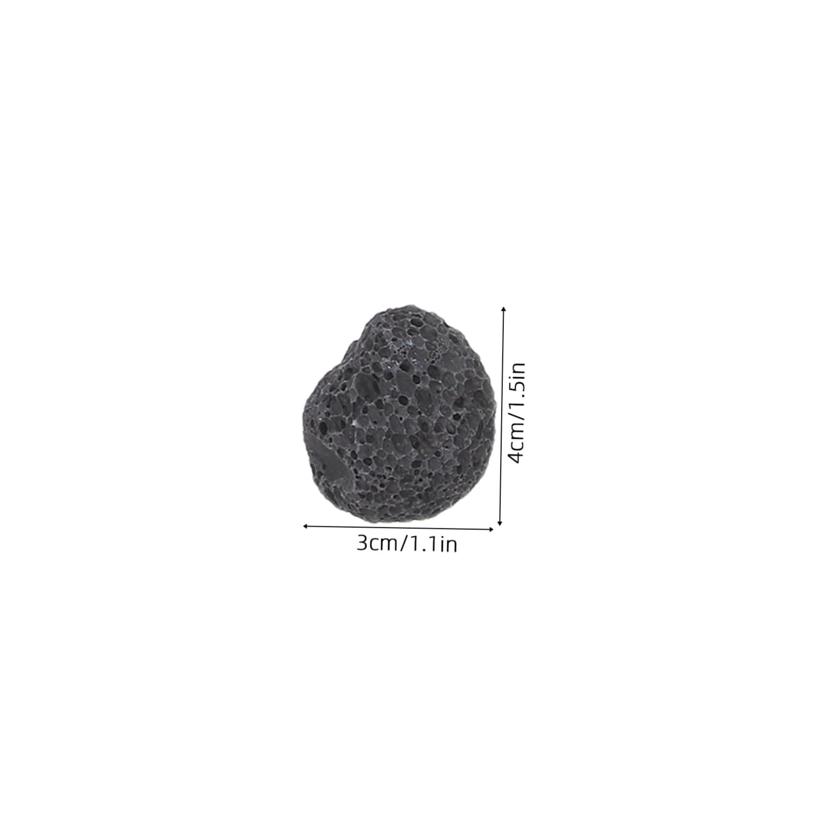 6 Beutel Saunaofensteine aus Natürlichem Vulkanstein 600g Schwarz für Traditionellen Dampfraum mit Effizienter Dampferzeugung und Verbesserter Dampfdiffusion