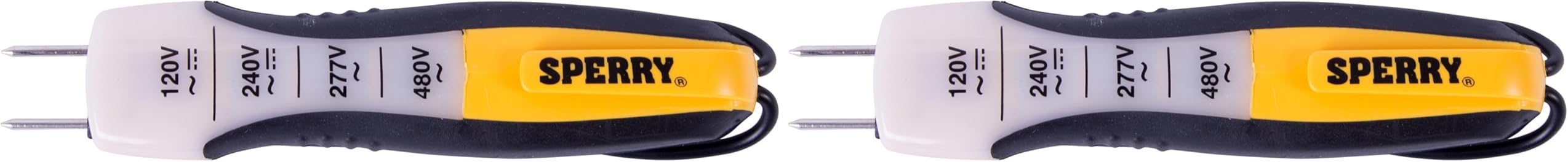 Instruments ET6204 4 Range Voltage Tester, Yellow, 80-480V AC/DC (Pack of 2)