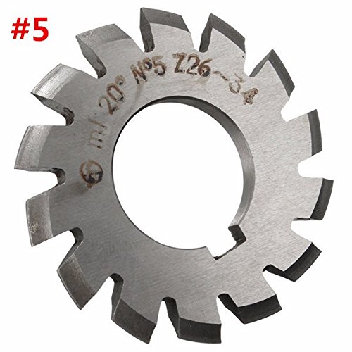 EsportsMJJ Módulo 1 Pa20 Alesaje 22M M #1-8 Cortador Espiral De La Fresadora del Engranaje del Hss 1
