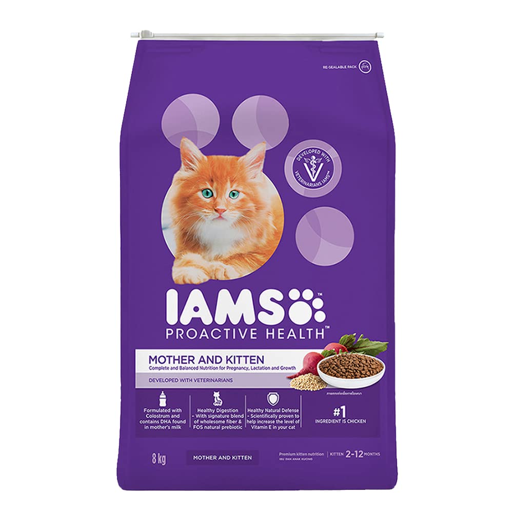 IAMS Proactive Health, Mother & Kitten (2-12 Months) Dry Premium Cat Food with Chicken, 8 Kg (B07RZNZW23) Amazon Price History, Amazon Price Tracker