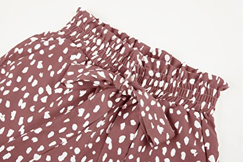 Image of SySea Girls Wide Leg Pants Kids Cute Print High Waisted Loose Fit Comfy Belted Lounge Trousers with Pockets