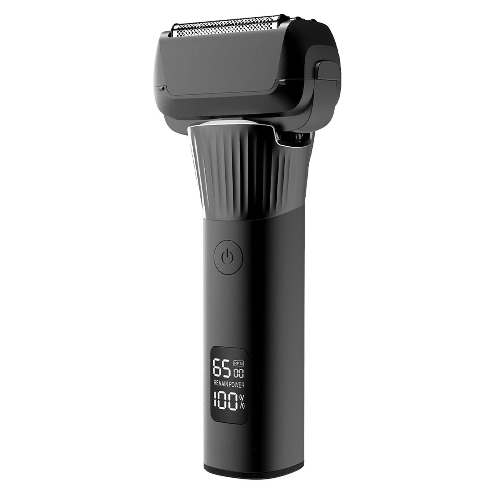 3 Rasoio elettrico da uomo a ricarica rapida Tascabile USB Trimmer Texture ABS per viaggi lavoro e toelettatura quotidiana Rasoio elettrico con display a LED Strumento per toelettatura da uomo con