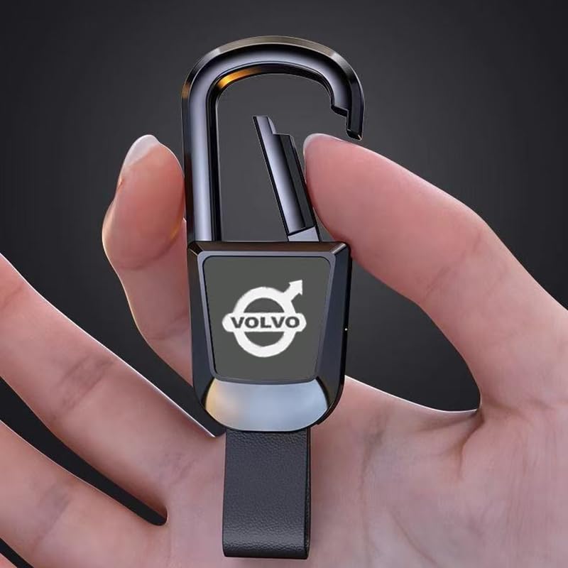 Porte-clés De Voiture, Pour Volvo V50 Clé De Voiture Anneau Pendentif Multifonction Présent Accessoires,Black1-A