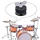 15 Stück Beckenhüllen für Trommelbeckenständer, Ersatz für Shelf Drum Kit, Kunststoff-Beckenhüllen Filz Hi-Hat-Becher Trommel beckenständer zubehör für regal schlagzeug percussion instrument