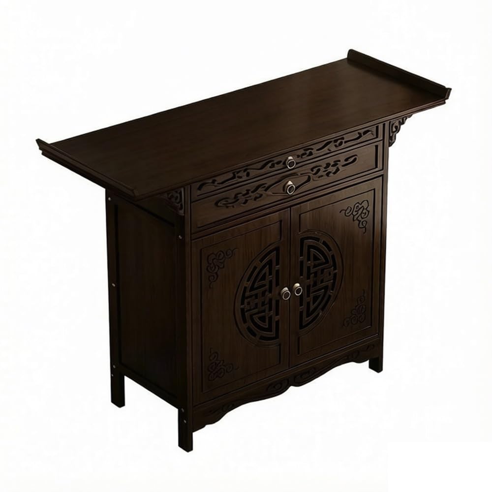 RUNZE765Z Cabinet Oriental Altar Cabinet for Home Wooden