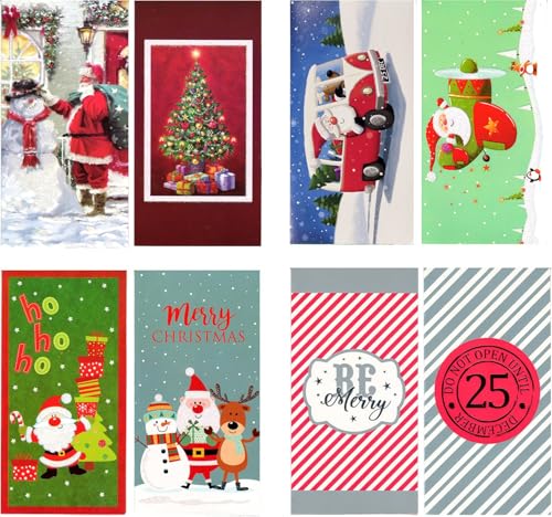 ALEF Christmas Money Wallet/Gift Card Holder with Envelopes (16 Money Holders)