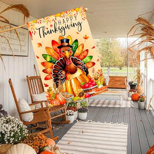 Haonefect THANKSGIVING 001 Happy Thanksgiving Flag thumb #3