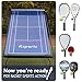 Ksports Tennis Rebounder Net – Multi Racket Sports Trainer for Tennis, Pickleball, Padel, Squash & Racquetball – Quick Assembly, Portable with Carry Bag (Blue, Large)