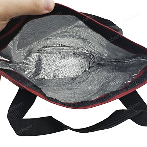 Sacola bolsa termica wine bag para carregar 2 garrafas de vinho fecho com velcro