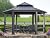 AMERLIFE 13X15FT Hardtop Gazebo, Hexagon Metal Patio Gazebo, Double Tiered Patio Pavilion with Aluminum Foot, Dual Rails, Ceiling Hook and Bench for Patio, Garden, Backyard Shade