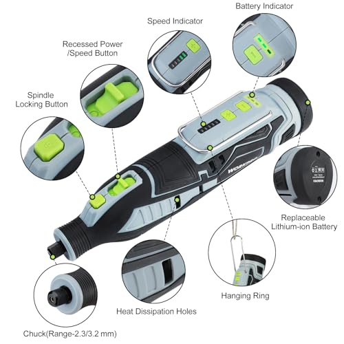 WORKPRO 12V Cordless Rotary Tool Kit