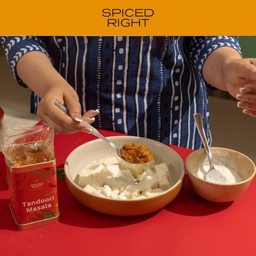 Image of Tandoori Masala - 200g | Rich, Smoky Powder Masala | Perfect for Marinating | No Artificial Colour | Vibrant Red | Restaurant Style Masala with Garlic For Tikka, Tandoori Chicken, Paneer & BBQ Grill
