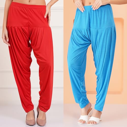 Image of Buy That Trendz Women's Viscose Dhoti Patiyala Salwar Harem Bottoms Pants